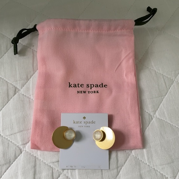 NWT Kate Spade sunshine stones studs white - Picture 3 of 8